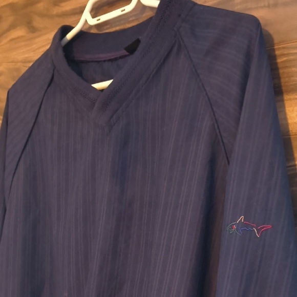 Vintage Greg Norman Collection 
Blue Pullover Windbreaker Golf Jacket Waterproof - Picture 5 of 8